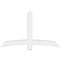 Ekena Millwork Bellingham Architectural Grade PVC Gable Bracket, 72"W x 45"H x 6"D x 6"F, 15/12 Pitch GBP072X45X0606BEL00 - alternate 2